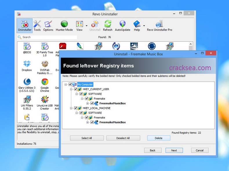 Fitur Baru Revo Uninstaller untuk clean registry