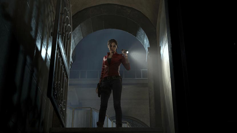 Kemunculan Claire Redfield karakter yang mau masuk basement