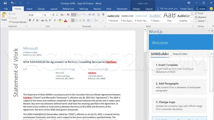Microsoft Office 2016 tampilan aplikasi Word dan Excel
