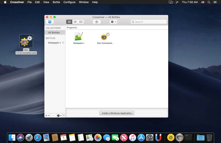 CrossOver Mac Full Crack tampilan UI screenshot dari program