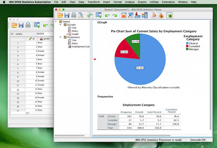 Tampilan antarmuka SPSS 26 Mac yang user-friendly