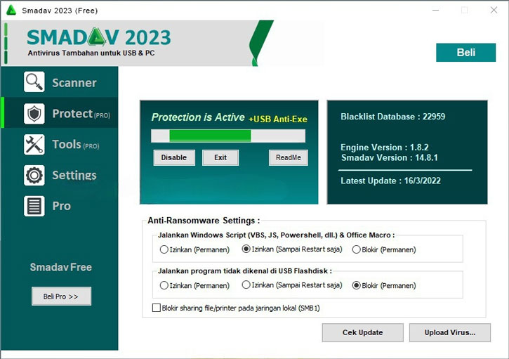 Download Smadav Pro Antivirus tampilan user interface