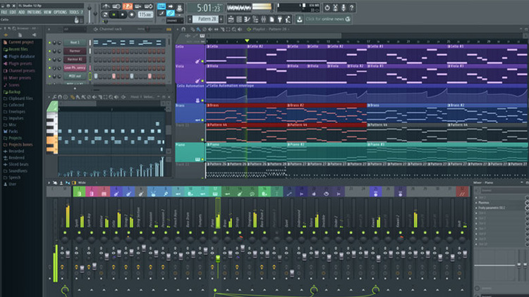 FL Studio Producer Edition 25 Full Version antarmuka terbaru dengan All Plugins