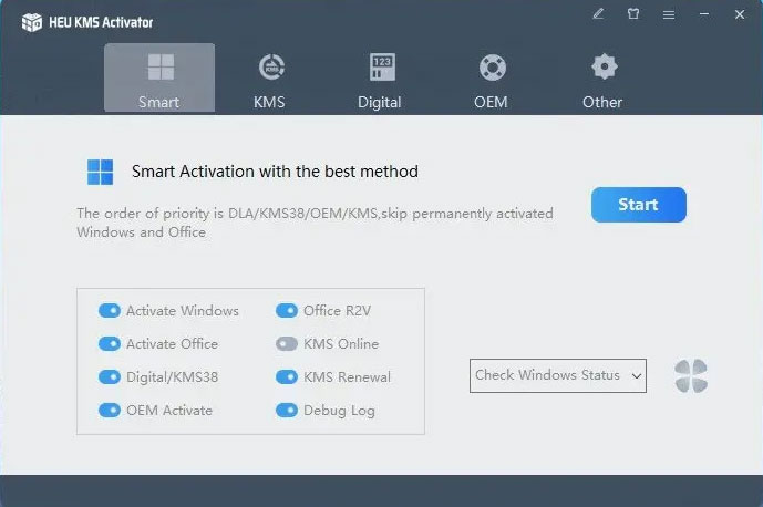 Proses Smart activation ketika awal program di muat