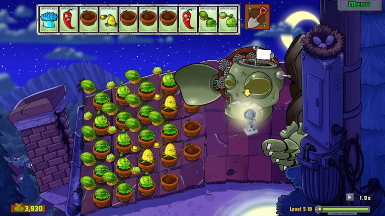 Strategi pertahanan taman di Plants VS Zombies Replanted Full Crack