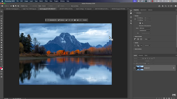Tampilan interface Adobe Photoshop 2026 full crack untuk Mac terbaru