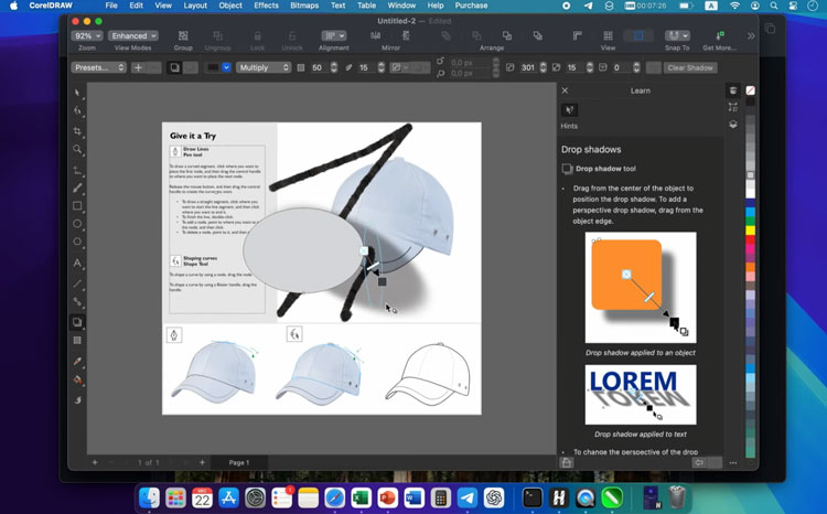 CorelDRAW 2026 Mac Full Version tampilan awal buka workspace program