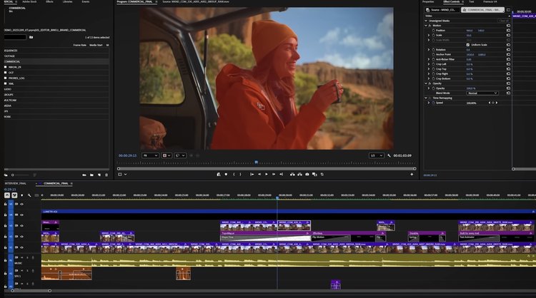 Adobe Premiere Pro 2026 full version untuk editing video profesional dengan AI Object Masking