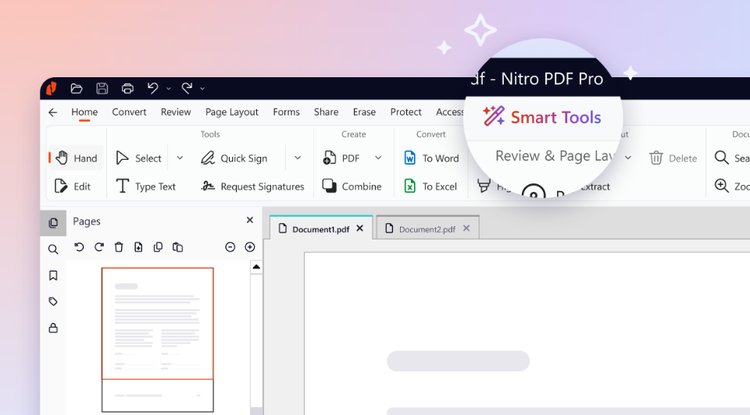 Menggunakan Smart Tools pada menu bar