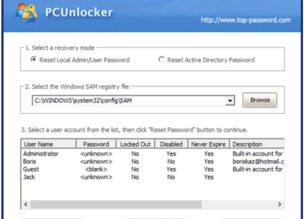 PCUnlocker WinPE Enterprise Edition Free Download