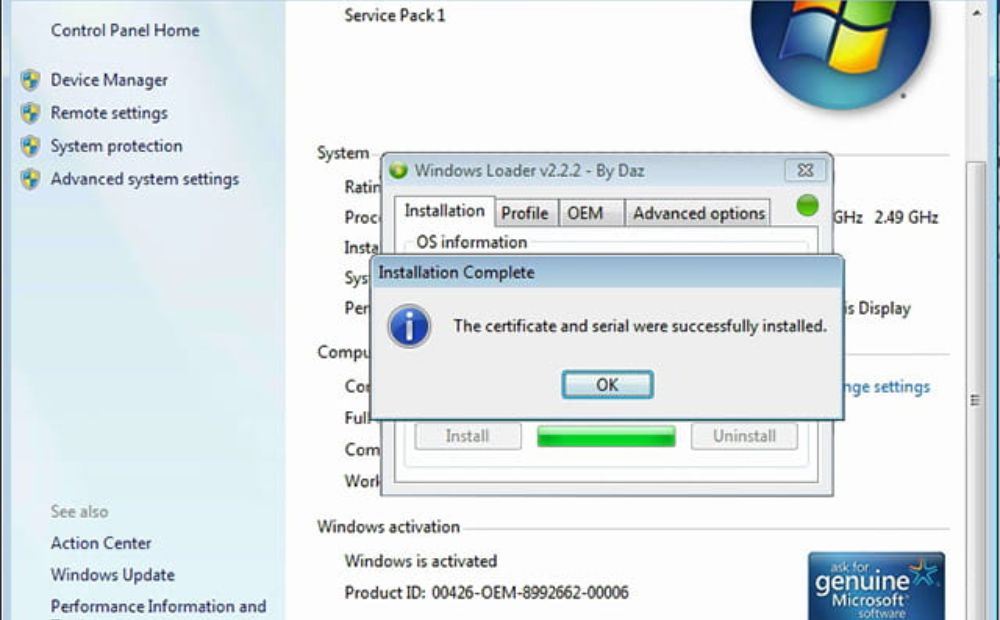 Windows 7 Ultimate Loader Activator Key