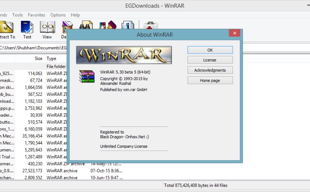 WinRAR Activation key Download