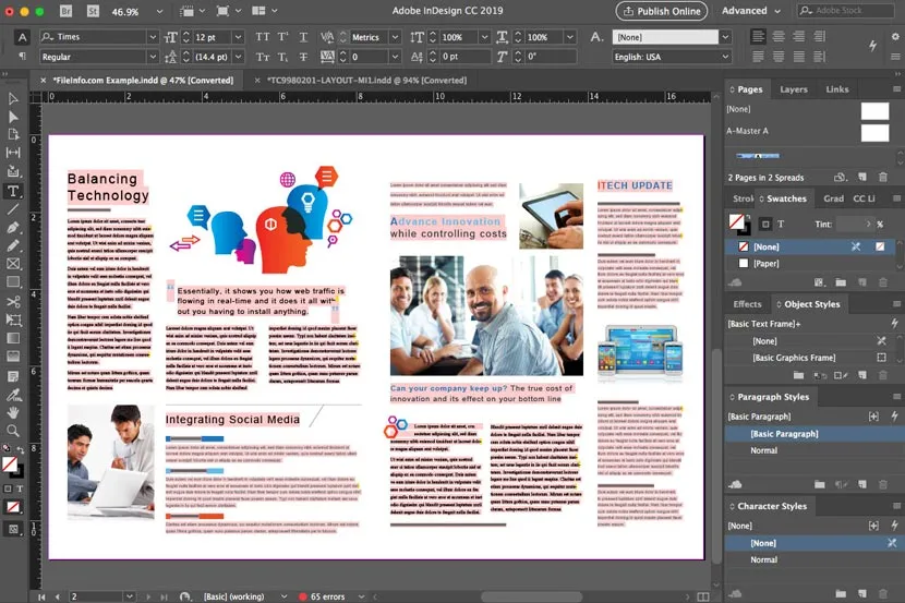 Adobe Indesign 2019